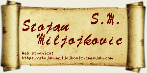 Stojan Miljojković vizit kartica